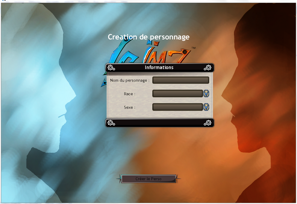 Création de personnage